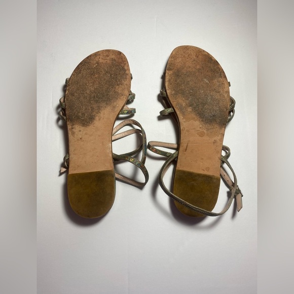 Stuart Weitzman Iridescent Multicolor Strappy Sandals - Picture 5 of 7